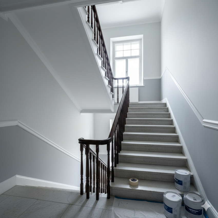 Pintura de escaleras y portales de comunidades