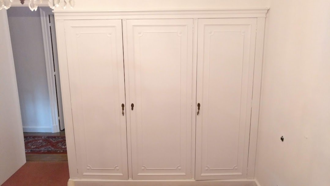 Lijado y esmalte satinado blanco